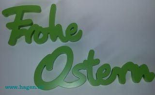 OSTERDEKO SCHRIFTZUG GR�N - 51905  HOLZ 2TLG.