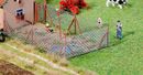 FALLER 180414 - MASCHENDRAHTZAUN MIT HOLZ