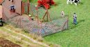 FALLER 180414 - MASCHENDRAHTZAUN MIT HOLZ