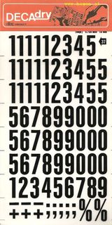 ABREIBEZAHLEN - DECADRY 37 / 18MM SCHWARZ