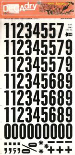 ABREIBEBUCHSTABEN GRO - DECADRY 208 /24MM SCHWARZ