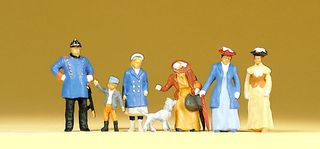 PREISER 12131 - PASSANTEN, POLIZIST. UM 1