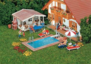 FALLER 180542 - SWIMMING-POOL UND GARTENH