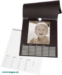 Bastelkalender neutral schwarz - HEYDA A4