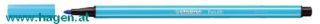 Faserschreiber Pen azurblau - STABILO PEN 68-57