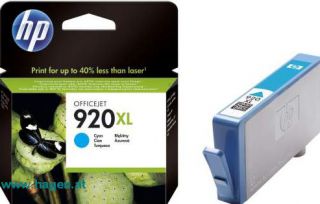 Inkjetpatrone Nr. 920XL cyan - HP CD972AE