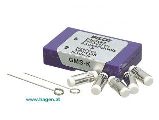 5 Ersatzradierer+2 Nadeln - PILOT GMS-K