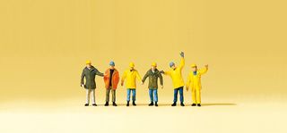 PREISER 79142 - ARBEITER IN SCHUTZKLEIDUN