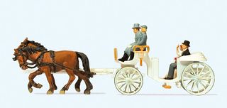 PREISER 30496 - HOCHZEITSKUTSCHE OFFEN. F