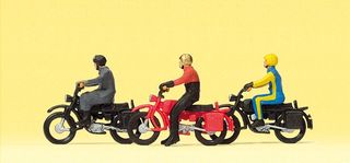 PREISER 10081 - MOTORRADFAHRER AUF HERCUL