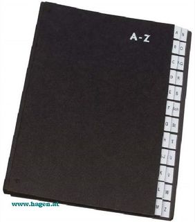 Pultordner 24 Fächer A-Z sw - CONNECT