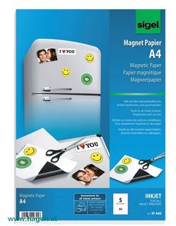 SIGEL IP440 MAGNET  A4 - INKJET-PAPIER ZU 5