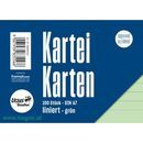 Karteikarte A7quer 100ST liniert grn