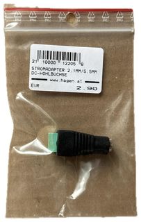 STROMADAPTER 2,1MM/5,5MM - DC-HOHLBUCHSE