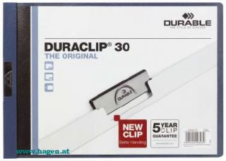 CLIP-MAPPE A4QUER D`BLAU - DURABLE 2246 07   PP