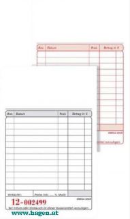 Kassenblock 10x14.5cm 2x50Bl - OMEGA G2/0