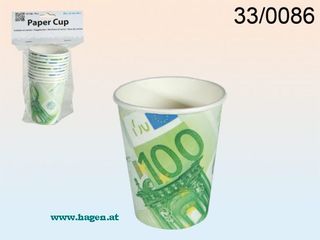 Pappbecher 100er Note - 250ml zu 10 Stk.