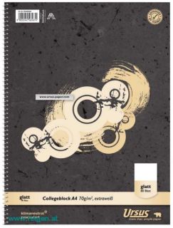 Collegeblock A4 80Bl. glatt - URSUS ECF 70g