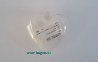 HERZ TRANSPARENT - CA. 6CM