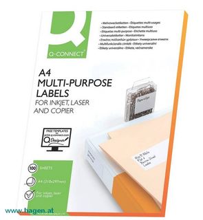 UNIVERSALETIKETTE 70LMM - CONNECT KF10646-A4/36BMM