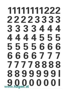 ZAHLENETIKETTEN 0-9 SCHWA - HERMA 4159   10MM