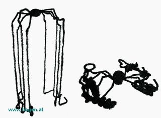 XXL-PLSCH-SPINNE MIT - BEWEGUNG & 2 LED 183X75CM