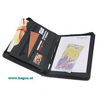 SCHREIBMAPPE A4 SCHWARZ - KUNSTLEDER