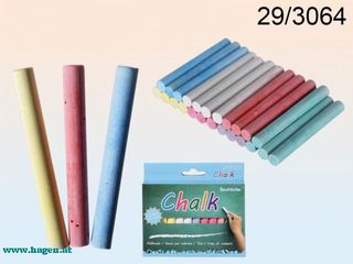 Tafelkreide 8cm zu 24Stk 7 Farben sort.