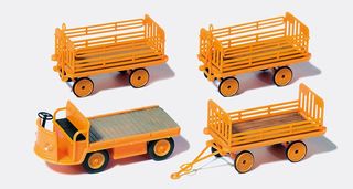 PREISER 17120 - ELEKTROKARRE MIT 3 ANHNG