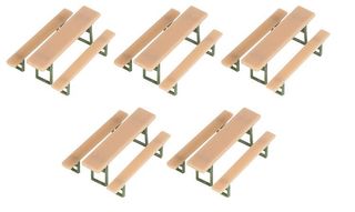 FALLER 180963 - 5 BIERTISCHGARNITUREN