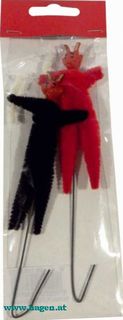 Chenille Krampus 2ST sort