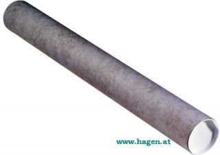 Planrolle Lnge 123 cm - DM 10,4 cm Graukarton