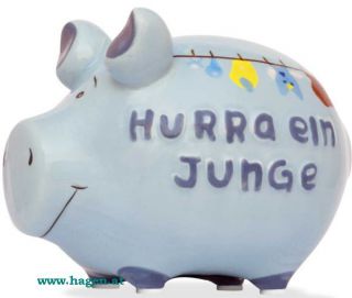 Spardose Schwein Hurra ein Junge