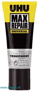 Alleskleber universal transparent - UHU 88 45g MAX REPAIR