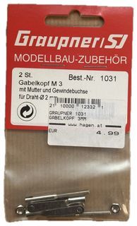 GRAUPNER 1031 - GABELKOPF 3MM