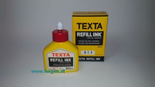 TEXTA Refill Ink 60ml rot