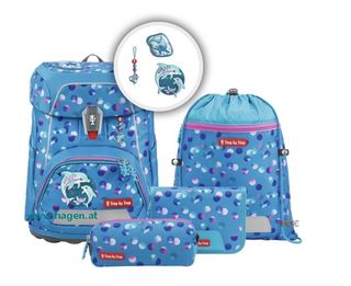 Schultaschenset Dolphin Finja Fit 5-tlg.