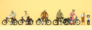 PREISER 12129 - STEHENDE RADFAHRER. UM 19