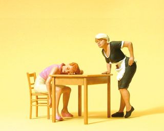 PREISER 45145 - SCHLAFENDER GAST, KELLNER