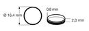 FLEISCHMANN 648008 - HAFTRINGSATZ H0 10 STK.