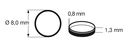 FLEISCHMANN 648009 - HAFTRINGSATZ H0 10 STK.