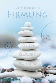 Firmungsbillett - mit Glimmer