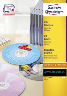 Etiketten 117mmD wei - Zweckform zu10