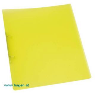 Ringmappe transluzen gelb - Q-CONNECT A4 2R 16mm