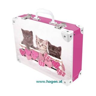 Handarbeitskoffer Katzen