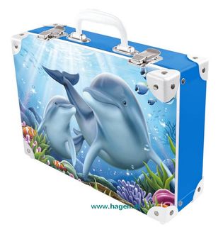 Handarbeitskoffer Delphin