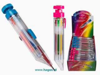 Kugelschreiber 8-frbig - Rainbow Glitter