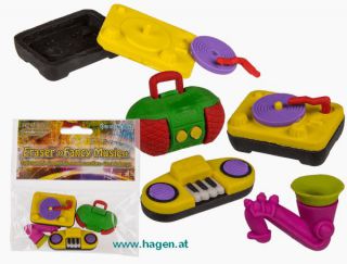 Radierer Fancy Music - zu 4Stk.