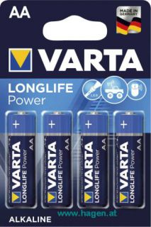 Batterie AA 4ST Longlife Power blau