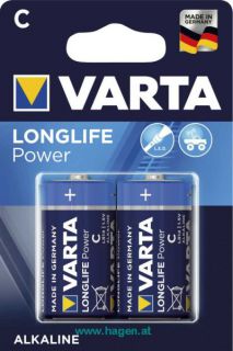 Batterie TypC 2ST Longlife Power blau - VARTA